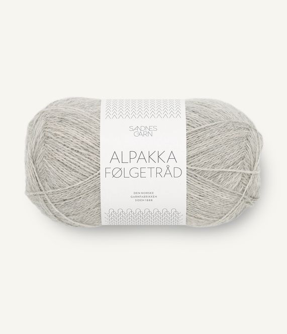 Hovedbilde Alpakka Følgetråd 1032 Light Grey Melange